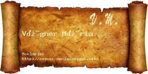 Vágner Mária névjegykártya